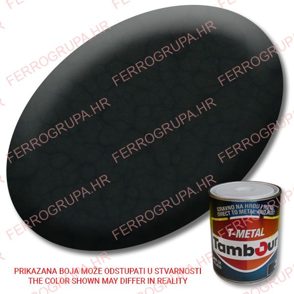 Direct paint for metal<br>Tambour, Effect Black - 543-303<br>0,75L, Pcs<br>#4175