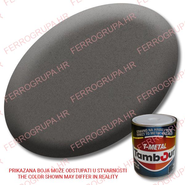 Direct paint for metal<br>Tambour, Kovani Efekt Tamno Siva - 543-603<br>0,75L, Pcs<br>#4496