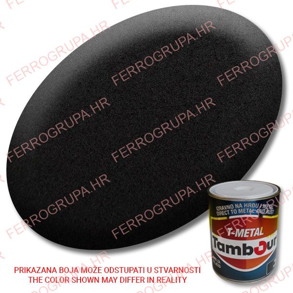 Direct paint for metal<br>Tambour, Wrought Iron Effect Mate Black - 543-650<br>0,75L, Pcs<br>#4523