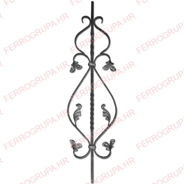 Decorative bar<br>Violin with leaves, 12x12x900<br>Pcs<br>#1935