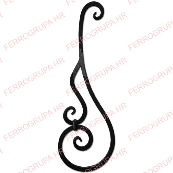 Panel decoration, S, Scroll<br>20x20x820<br>Pcs<br>#4506