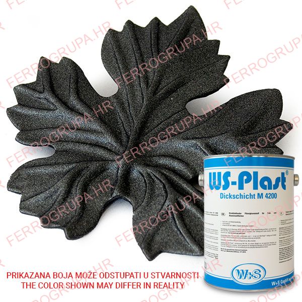 Direct paint for zinc<br>WS-PLAST M4200 EG0021 Brilliant shwartz<br>2.5 L, Pcs<br>#5117