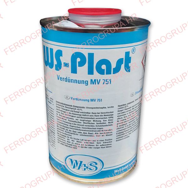 Paint thinner <br> WS-Plast, MV751<br>5L, Kom<br>#5267