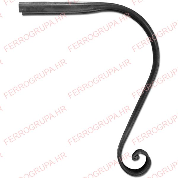 Handrail end, MT9<br>Lowered, 50x360<br>#2563