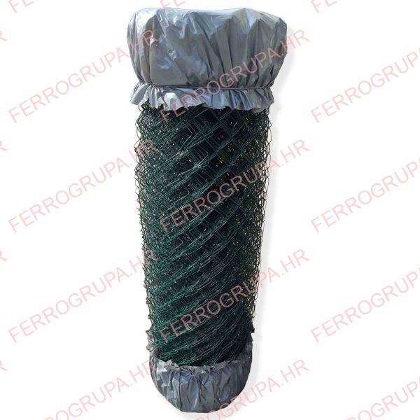 Chain Link Fencing, Green PVC<br>60x60<br>FI 1,6/2,4MM<br>H1500, 25M<br>Pcs<br>#5293